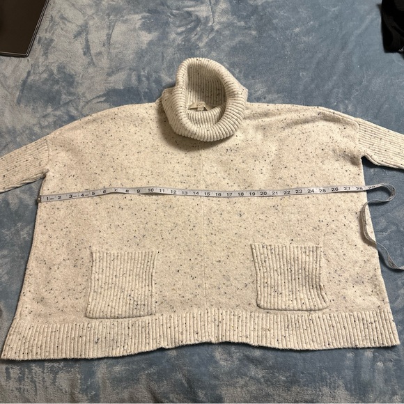 Loft Boat Neck Sweater White Flecks  Cream With Colorful Flecks - Picture 4 of 12